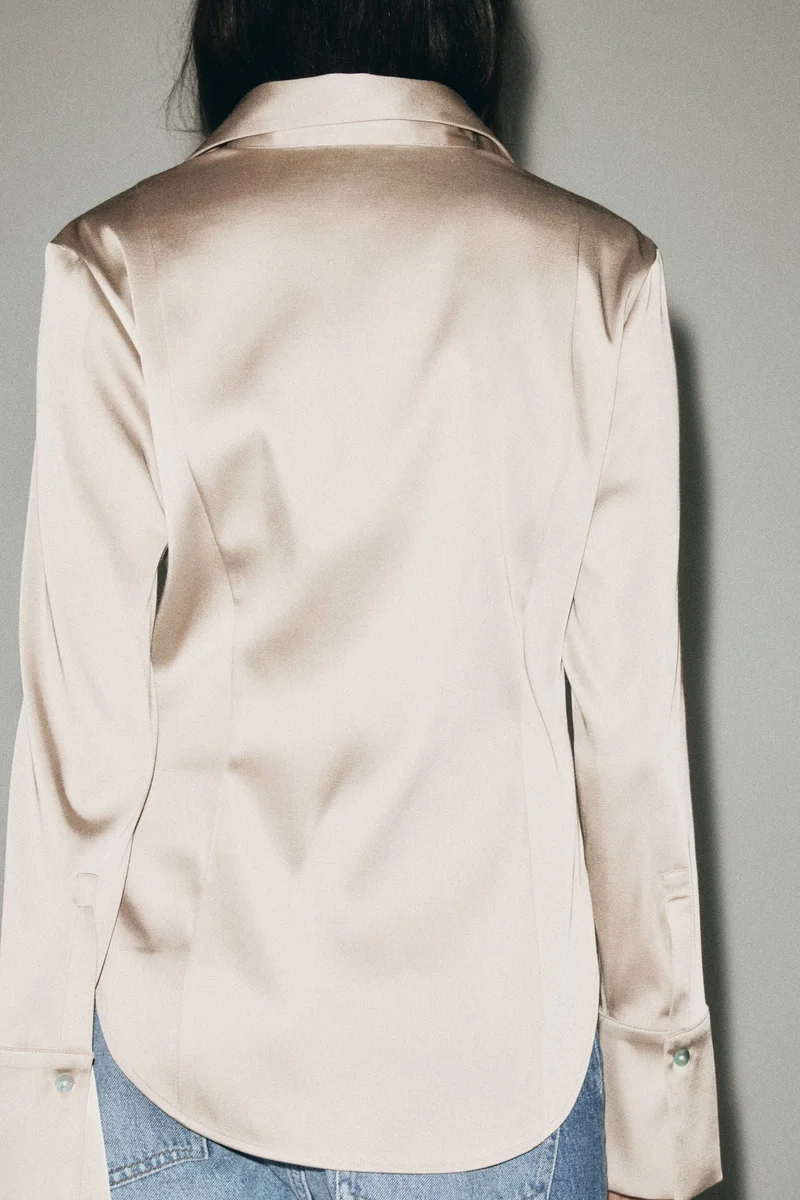 H&M Fitted twill shirt